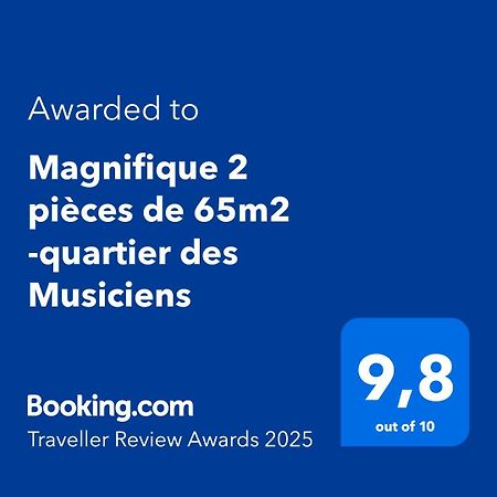 Appartamento Magnifique 2 Pieces De 65M2 -Quartier Des Musiciens Nizza Esterno foto