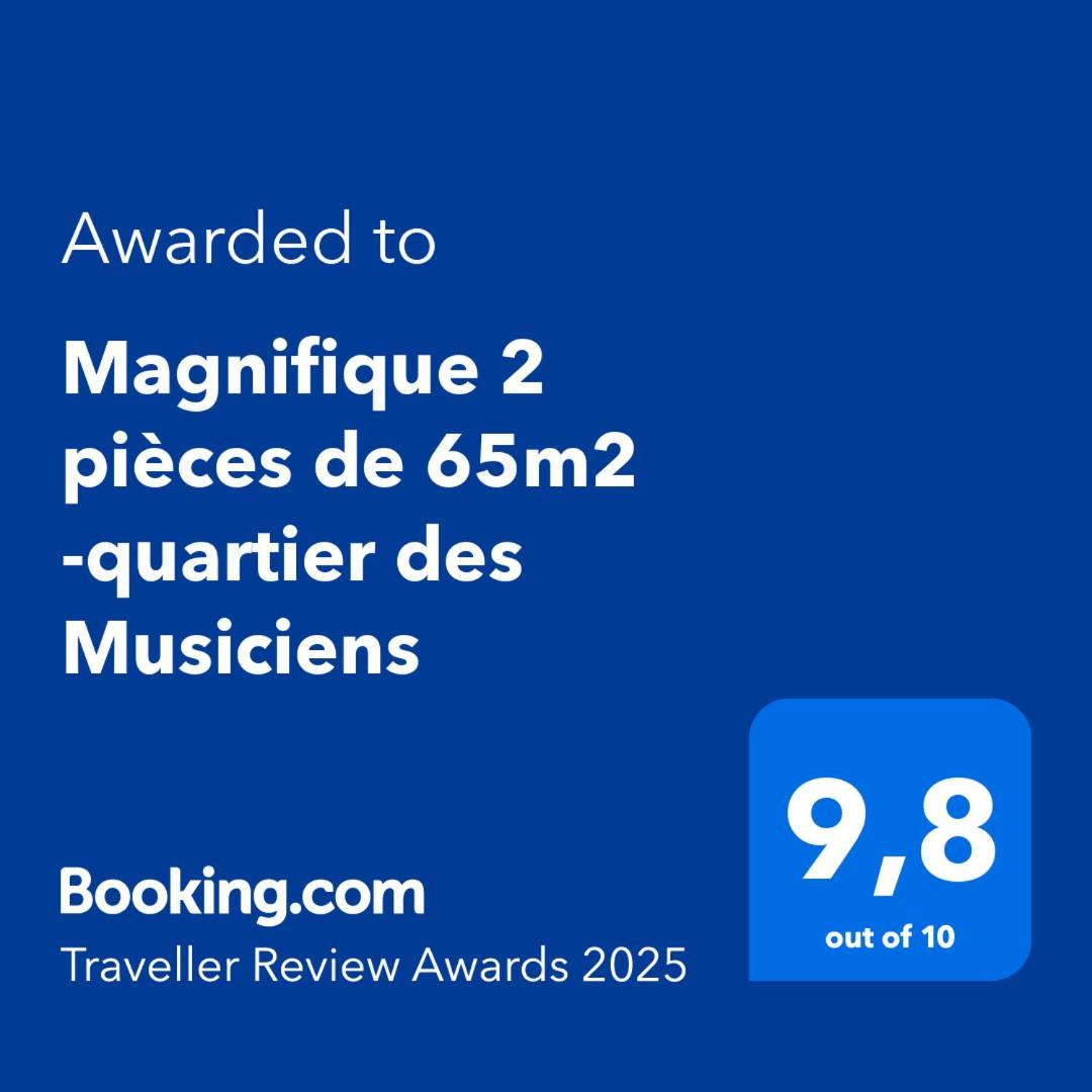 Appartamento Magnifique 2 Pieces De 65M2 -Quartier Des Musiciens Nizza Esterno foto